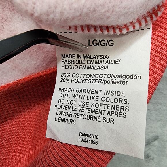 NEW Under Armour UA Sweatshirt Women L Calypso Pink Camo Rival Fleece Crop Loose - Picture 4 of 10